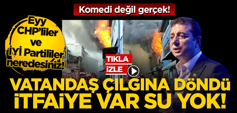 Komedi değil gerçek! Vatandaş çılgına döndü: İtfaiye var su yok!