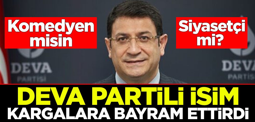 Komedyen misin siyasetçi mi? Deva Partili isim kargalara bayram ettirdi