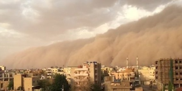 Komşuda kum fırtınası: 403 kişi hastaneye kaldırıldı!