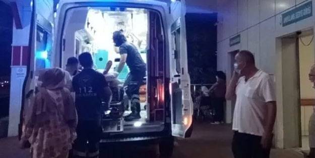 Komşular bıçakla birbirine girdi