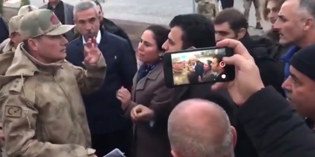 Komutan HDP'li vekili böyle susturdu!
