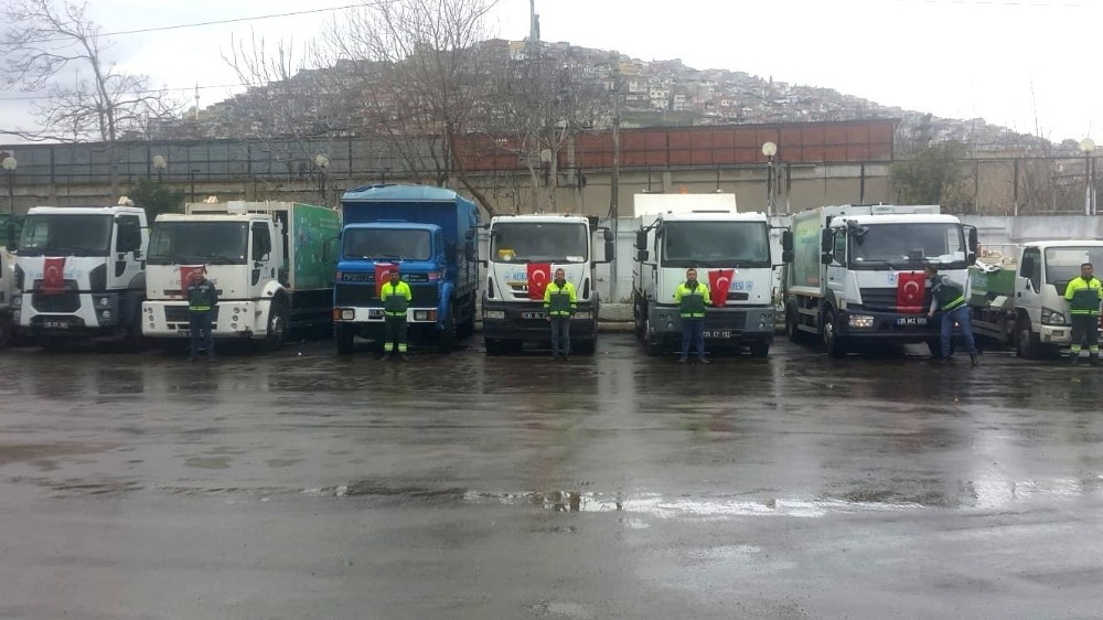 Konaklı işçilerden şehitlere saygı duruşu 