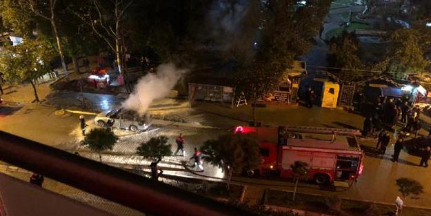 Kontağı çevirdi, hayatının şokunu yaşadı! Patlayan otomobilin sürücüsü yaralandı