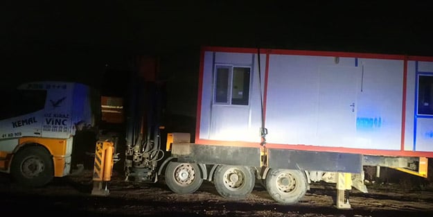 Konteyner ev hırsızları suçüstü yakalandı