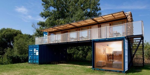 Konteynerden otel yaptılar!