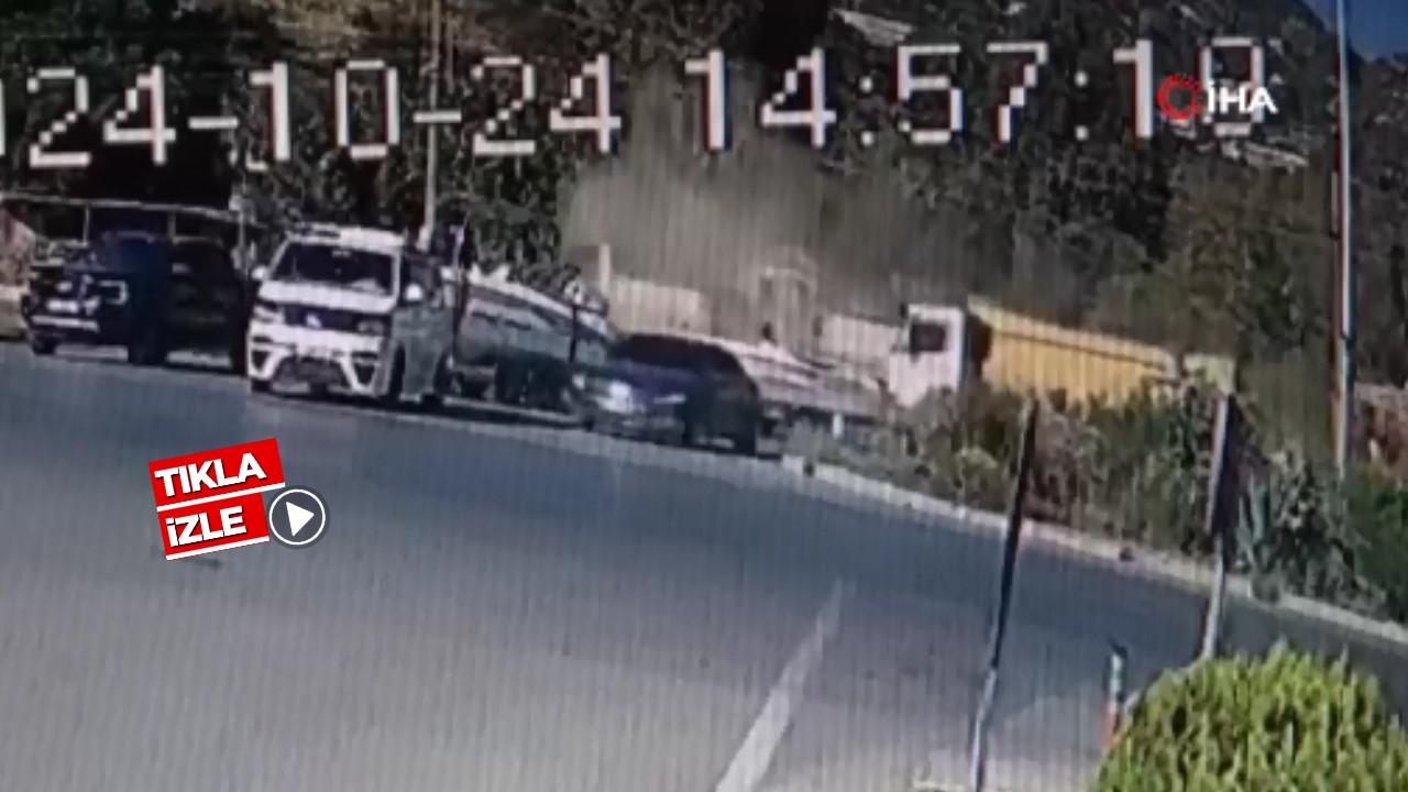 Kontrolden çıkan tır ortalığı birbirine kattı