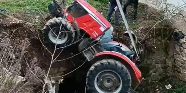 Kontrolden çıktı, dereye uçtu