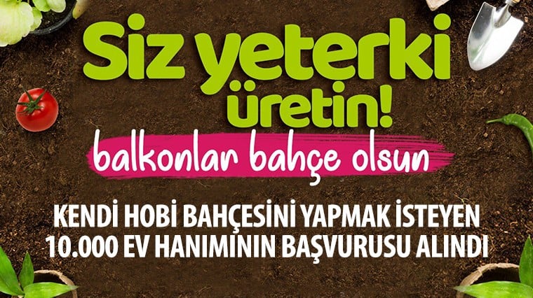 Konya Büyükşehir’den 10 bin ev hanımına fide desteği 