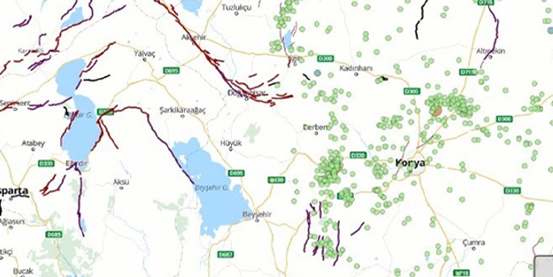 Konya depremiyle ilgili şok durum! Depremi̇n olduğu fay, hari̇tada yok!