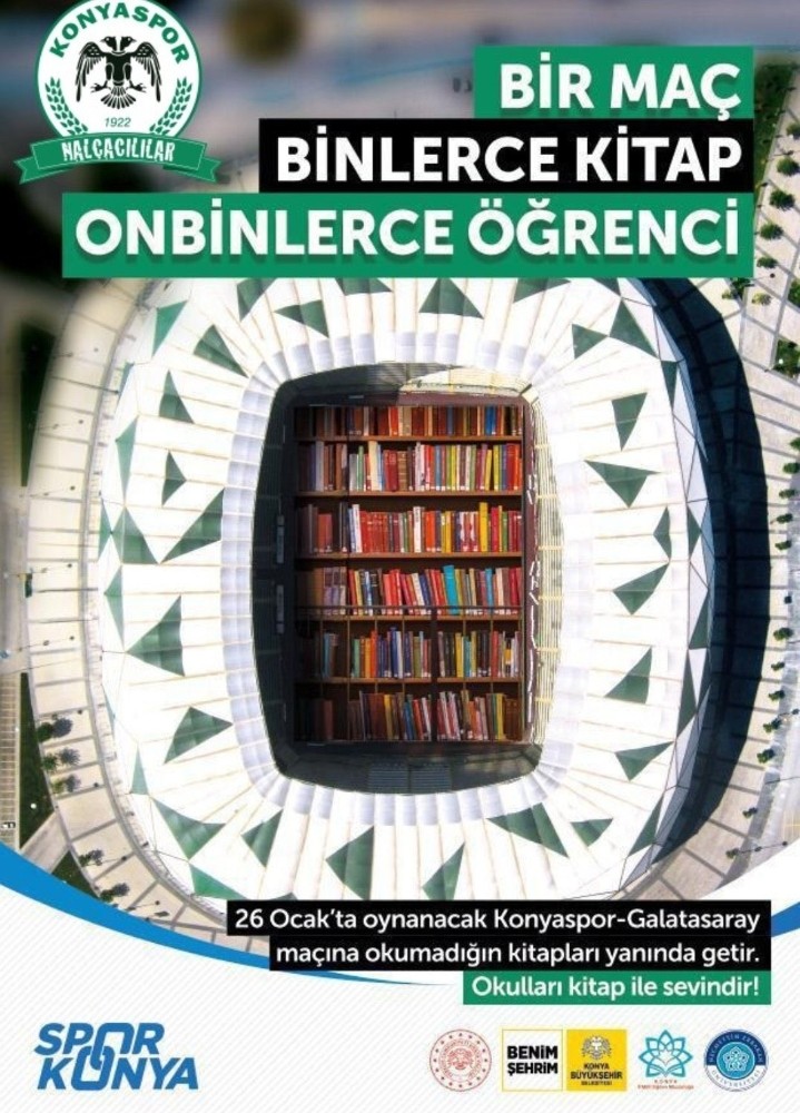 Konya’da “1 Maç, Binlerce Kitap, On Binlerce Öğrenci” kampanyasına destek çağrısı 