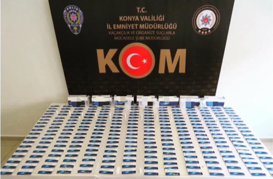 Konya’da 280 adet Covid-19 test kiti yakalandı 