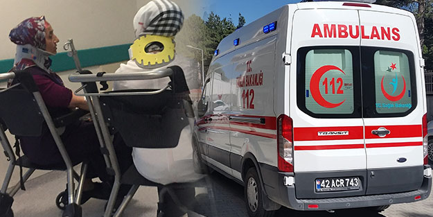 Konya'da araç takla attı! Yaralılar var