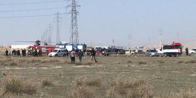 Konya'da askeri uçağın düştüğü kazadan acı haber