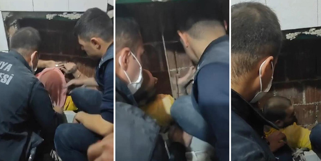 Konya'da cezaevi firarisi evin tuvalet havalandırmasında sıkıştı! Ben baba olmak istemiyorum diye bağırdı
