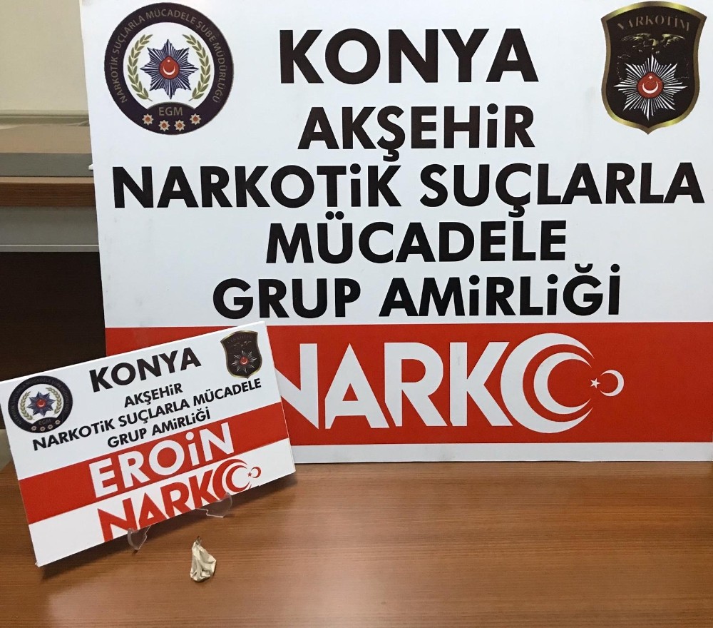 Konya’da durdurulan araçta uyuşturucu bulundu 