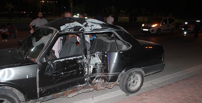 Konya'da ehliyetsiz sürücü kaza yaptı: 3 kişi yaralı
