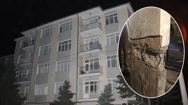 Konya’da ekipler görünce hemen binada bulunanları tahliye etti