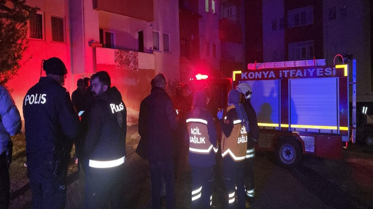 Konya'da Evin mutfak tabanı çöktü! 4 katlı bina tahliye edildi