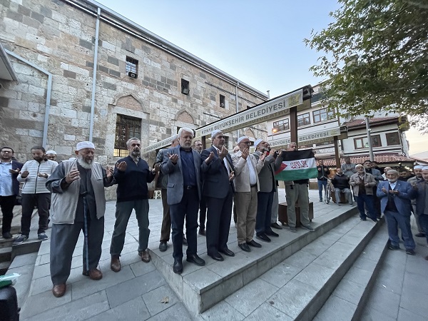 Konya'da Filistinlilere destek gösterisi