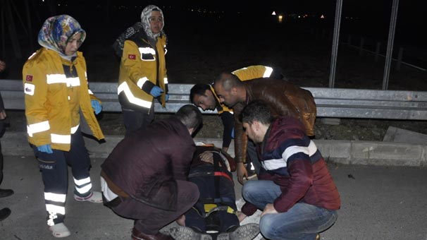 Konya'da iki otomobilin çarpıştığı kazada 1 kişi yaralandı