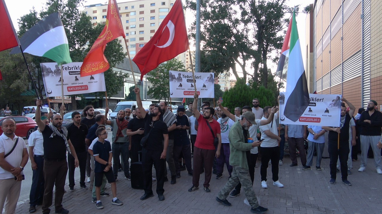 Konya'da İsrail protestosu