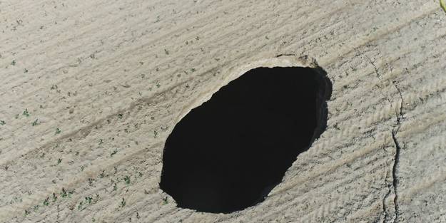 Vatandaşları korkutan görüntü! Ekipler güvenlik önlemi aldı
