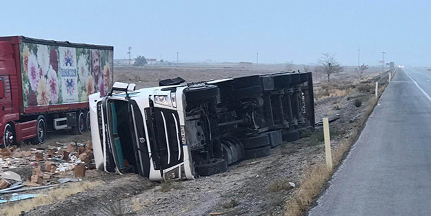Konya'da tehlikeli kaza: 1 yaralı