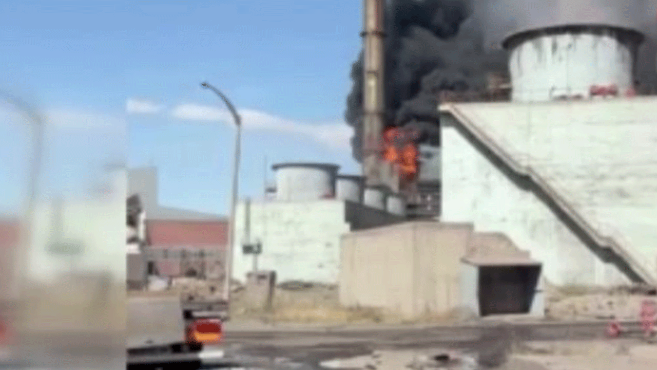 Sivas'ta termik santralde yangın!