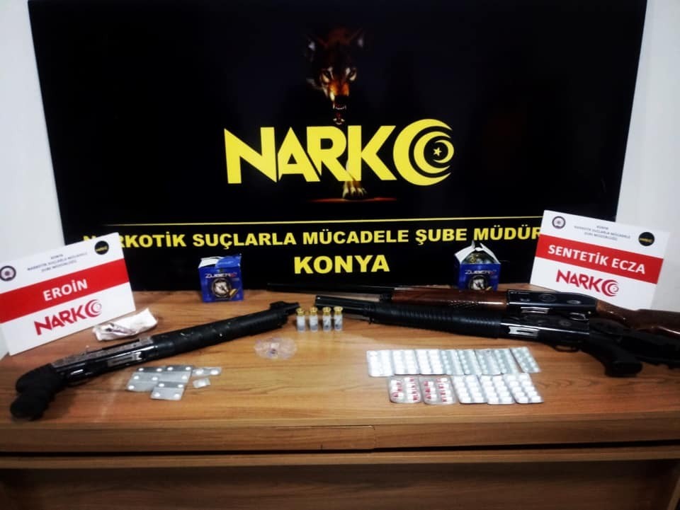 Konya’da uyuşturucu operasyonu 