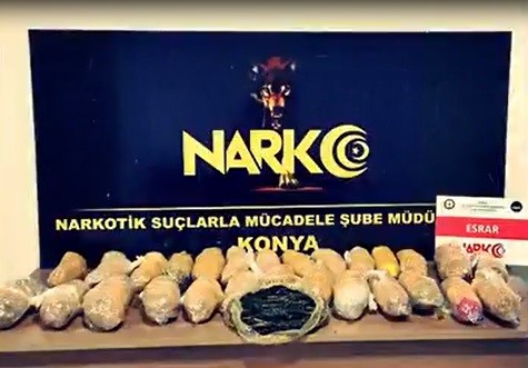 Konya’da uyuşturucu operasyonu 
