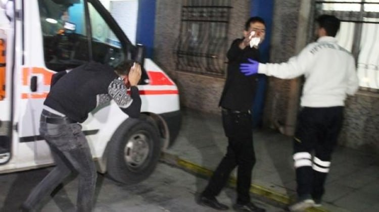 Konya'da yolda yürürken hastanelik oldu