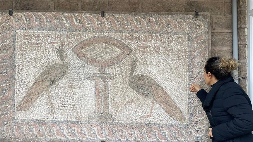 Konya'daki taban mozaikleri özenle korunuyor