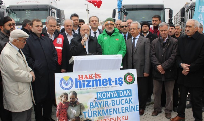 Konya'dan Bayırbucak Türkmenlerine yardım