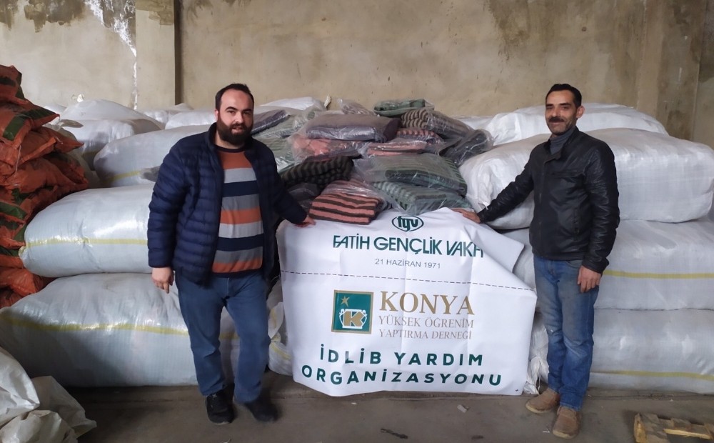 Konyalı hayırseverlerden İdlib’e destek 