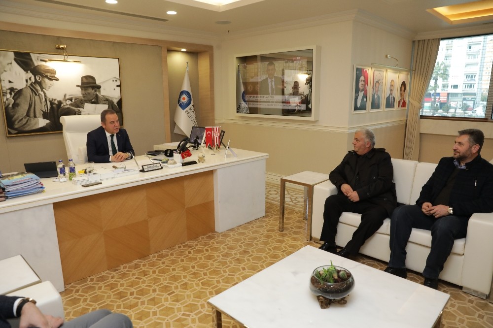 Konyalılar ve Karadenizliler Derneklerinden Başkan Böcek’e ziyaret 