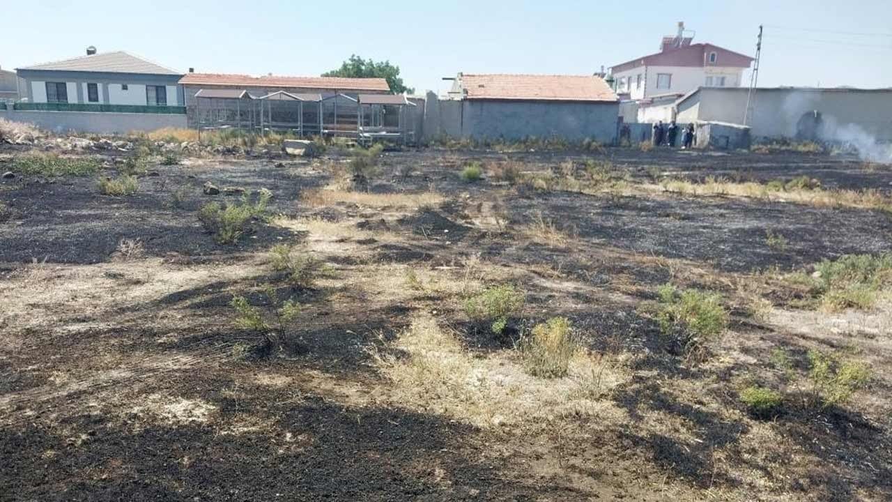 Konyalıları korkutan yangın