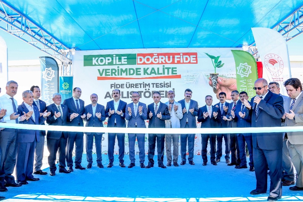 Konya’nın ilk ‘Fide Üretim Tesisi’ Meram’da açıldı 