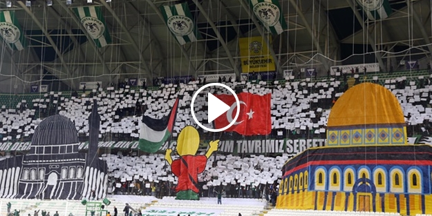 Süper Lig'de muhteşem Kudüs koreografisi