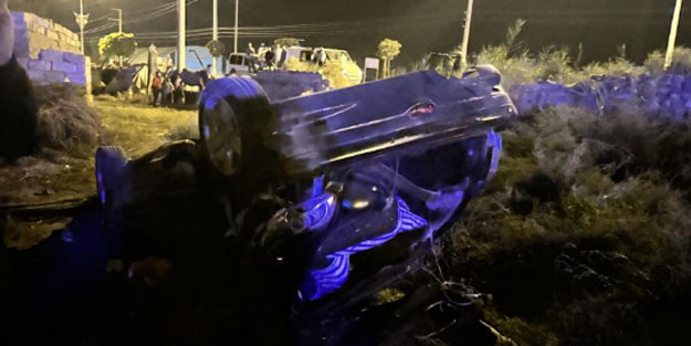 Köpeğe çarpmamak için uçuruma uçtu