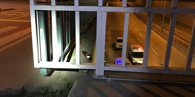 Köprüden tünele düşen yaşlı adam hayatını kaybetti