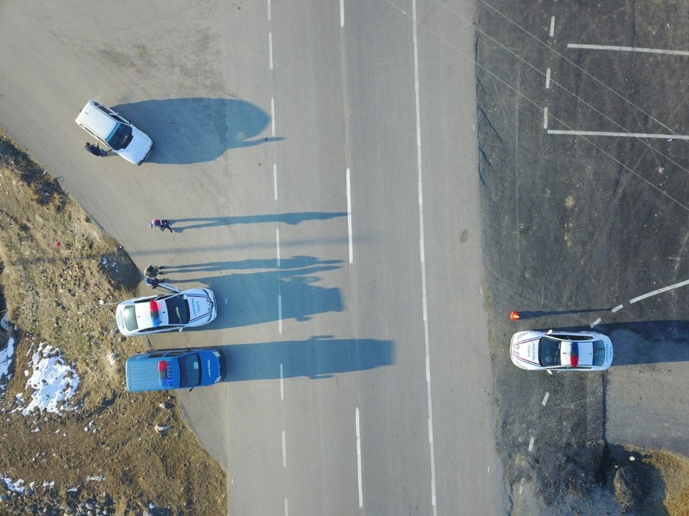 Köprüköy Jandarma Trafik Timleri Drone ile uygulamaya geçti 