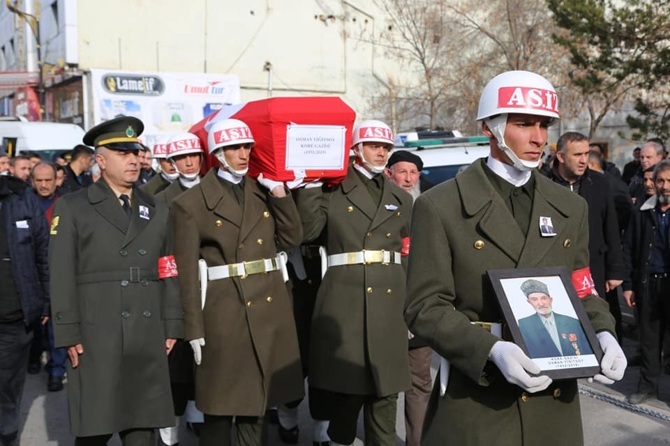 Kore Gazisi son yolculuğuna uğurlandı 