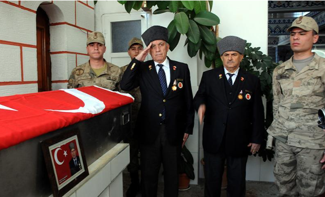 Kore gazisi son yolculuğuna uğurlandı