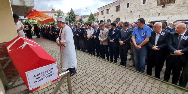 Kore Gazisi törenle son yolculuğuna uğurlandı
