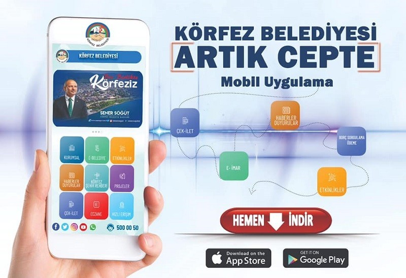 Körfez Belediyesi artık cepte 