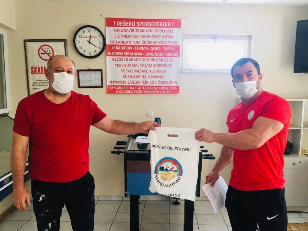 Körfez Belediyesinden spor salonlarına hijyen desteği 