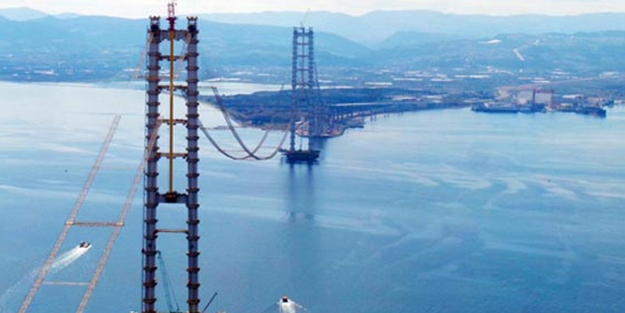 Körfez Geçiş Köprüsü'nün silüeti belirdi