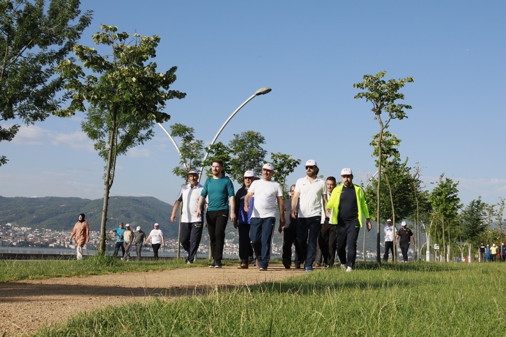 Körfezliler sağlık için yürüdü 