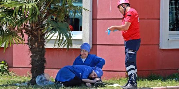 Korku dolu anlar! 23 işçi hastaneye kaldırıldı