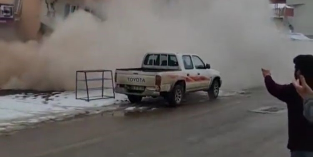 Korku dolu anlar kamerada! Depremin yeni görüntüleri ortaya çıktı